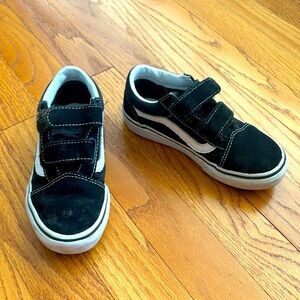 Black-and-white vans little boys size 12 1/2